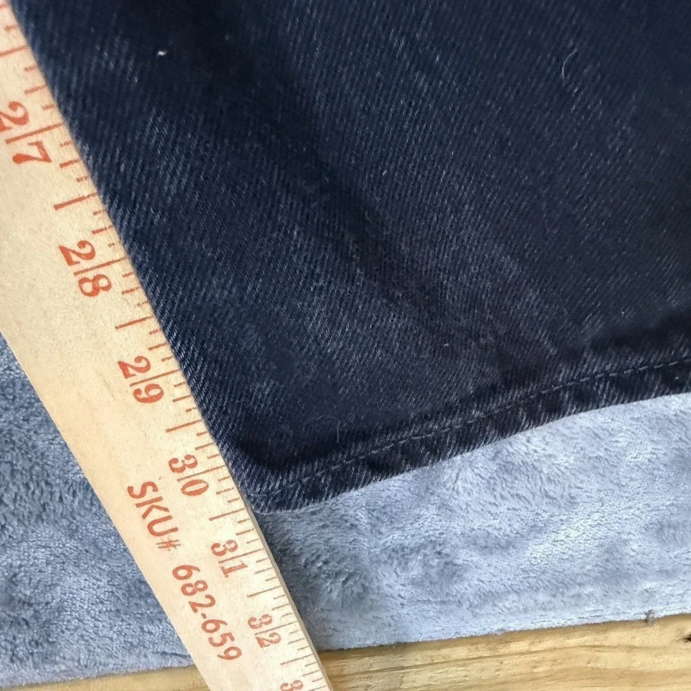 Levi's 501 Original Fit Jeans Mens 38x32 Faded Black Button Fly‎ Straight Leg